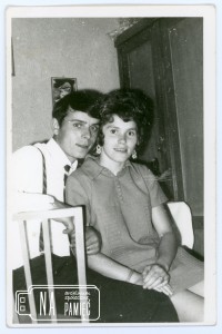 Lata 70. Tadeusz i Teresa Dutkiewicz, zdjęcie zrobioni w domu Państwa Dominiak